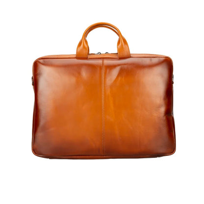 Apollo 16-Inch Leather Laptop Briefcase