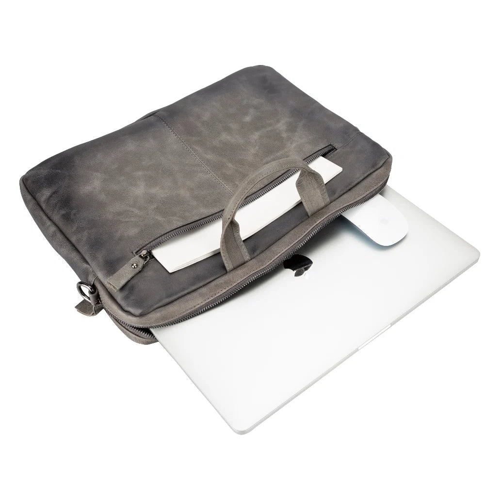 Apollo Leather Business Briefcase / Laptop Case 14"