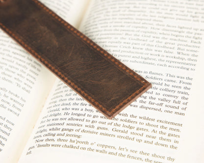 Markora Stitched Leather Bookmark