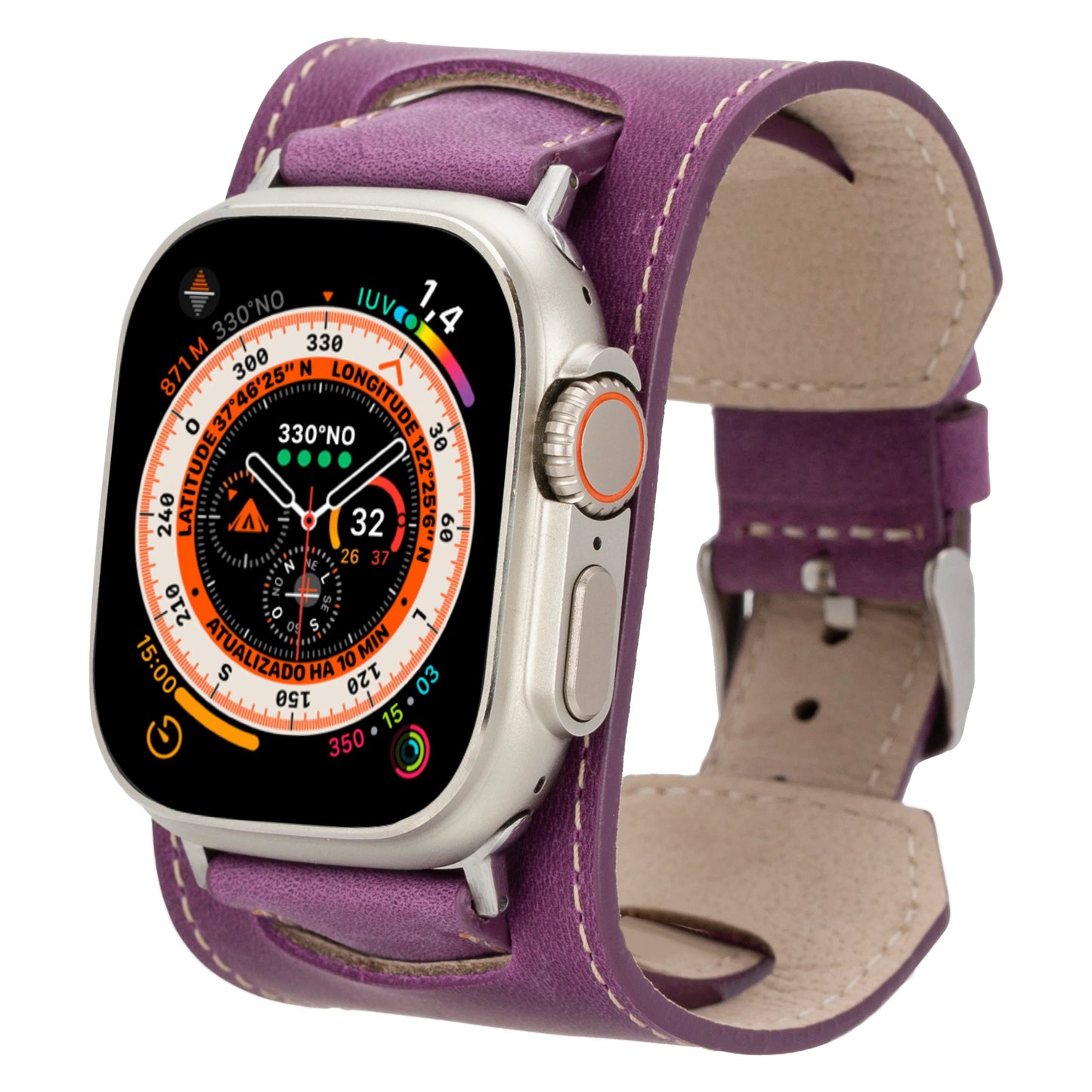 Leather Apple Watch Bands - Cuff Style FL12