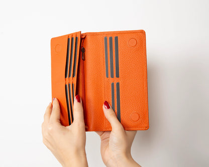 Aura Leather Phone Wallet with Handle