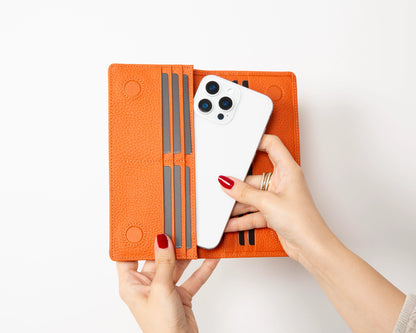 Aura Leather Phone Wallet with Handle