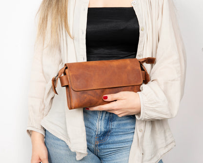 Prestige Leather Wristlet Clutch