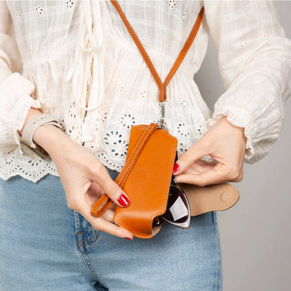 Riviera Magnetic Leather Glasses Case