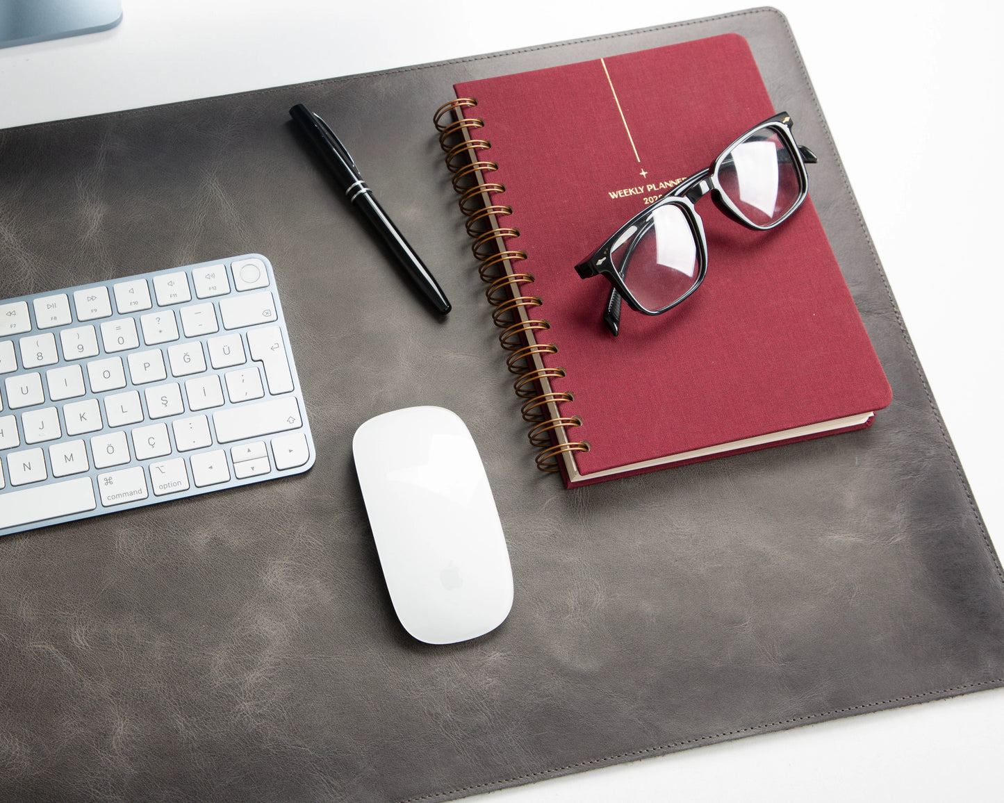 Single Layer Leather Desk Mat Medium Size