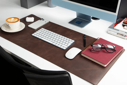 Natural Leather Desk Mat Medium-TN03
