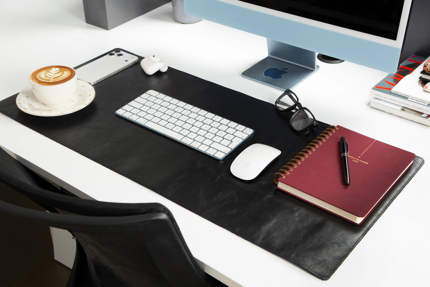 Single Layer Leather Desk Mat Medium Size