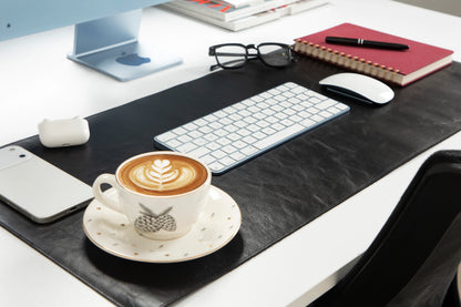 Medium Single-Layer Leather Desk Mat – 80 × 37 cm