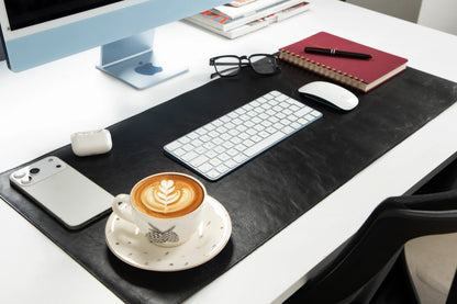 Medium Single-Layer Leather Desk Mat – 80 × 37 cm