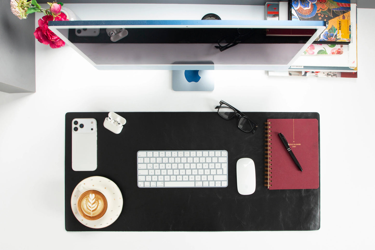Single Layer Leather Desk Mat Medium Size