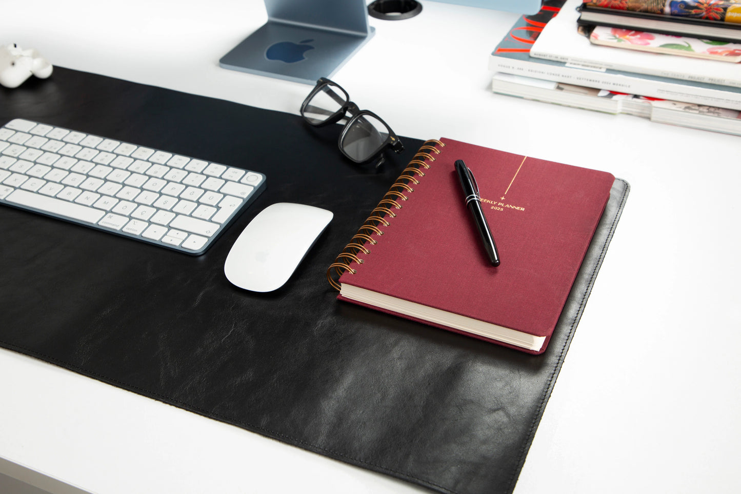 Single Layer Leather Desk Mat Medium Size