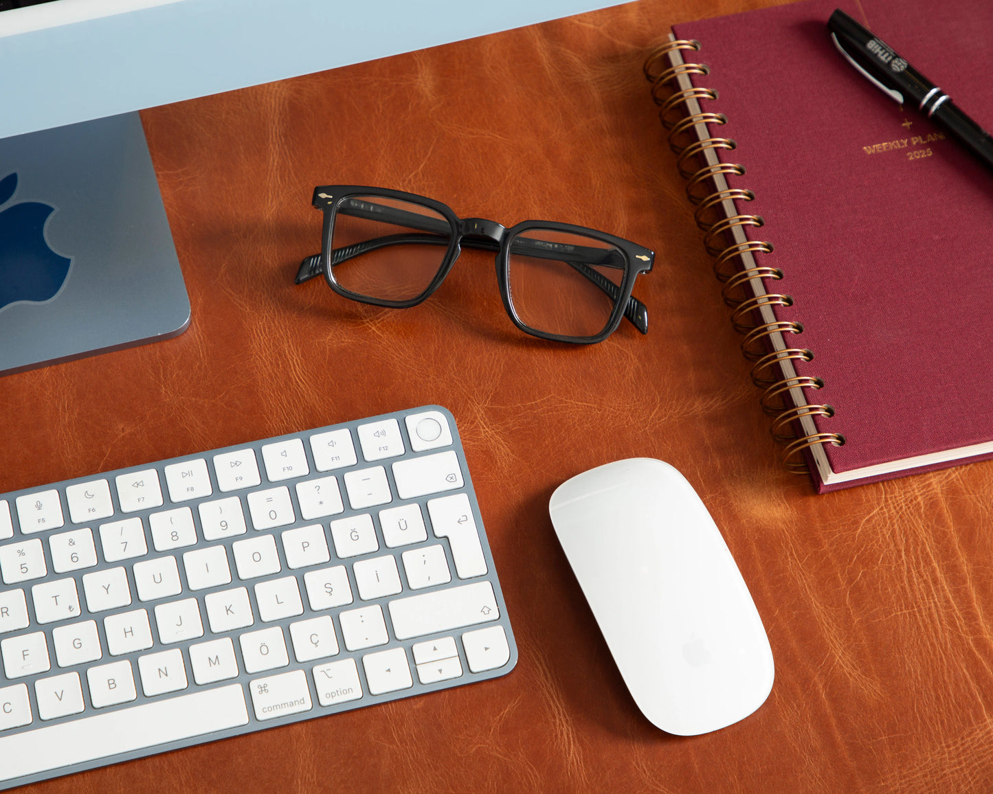 Single Layer Leather Desk Mat Large Size