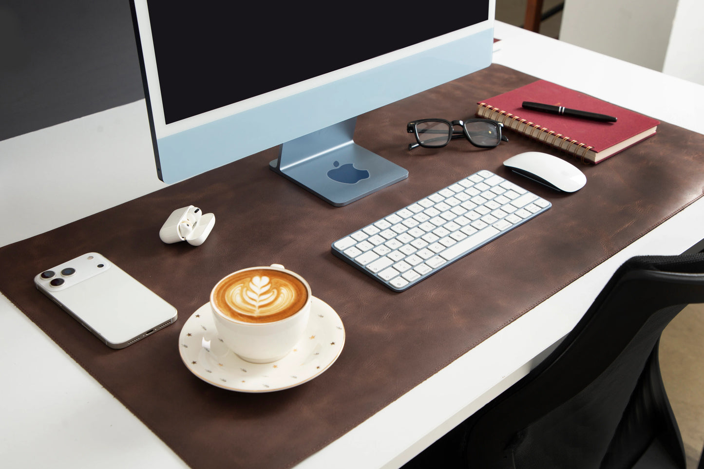 Single Layer Leather Desk Mat Large Size