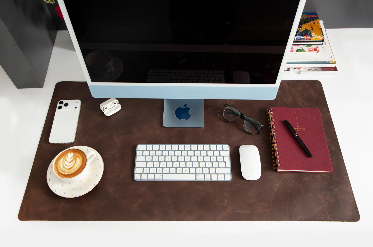 Single Layer Leather Desk Mat Large Size