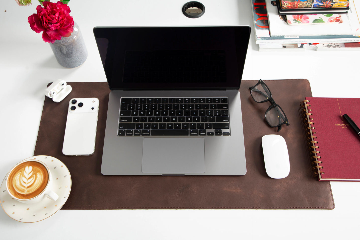 Single Layer Leather Desk Mat Small Size