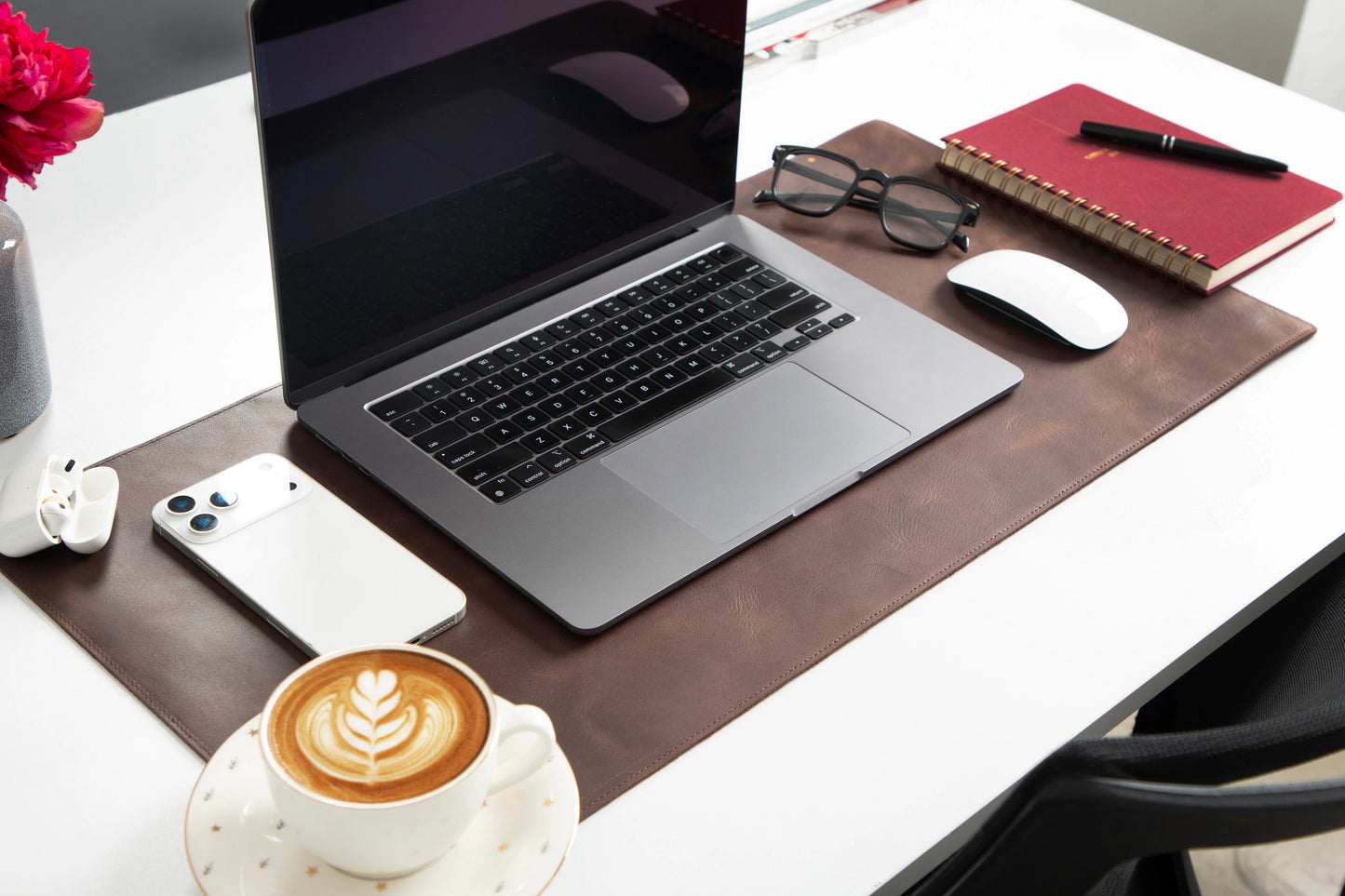 Single Layer Leather Desk Mat Small Size