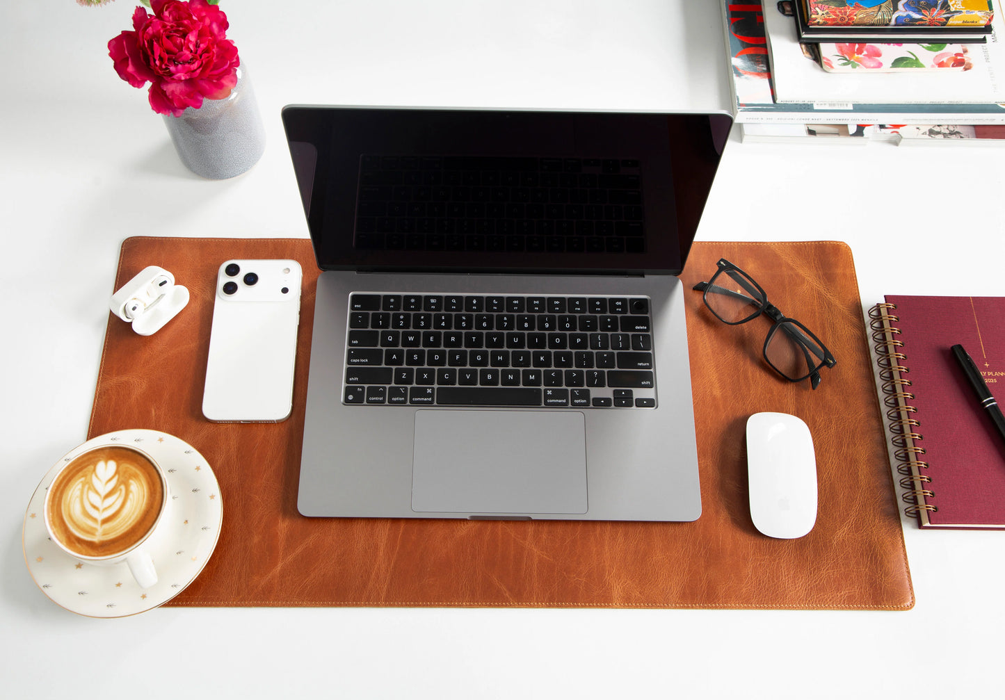 Single Layer Leather Desk Mat Small Size
