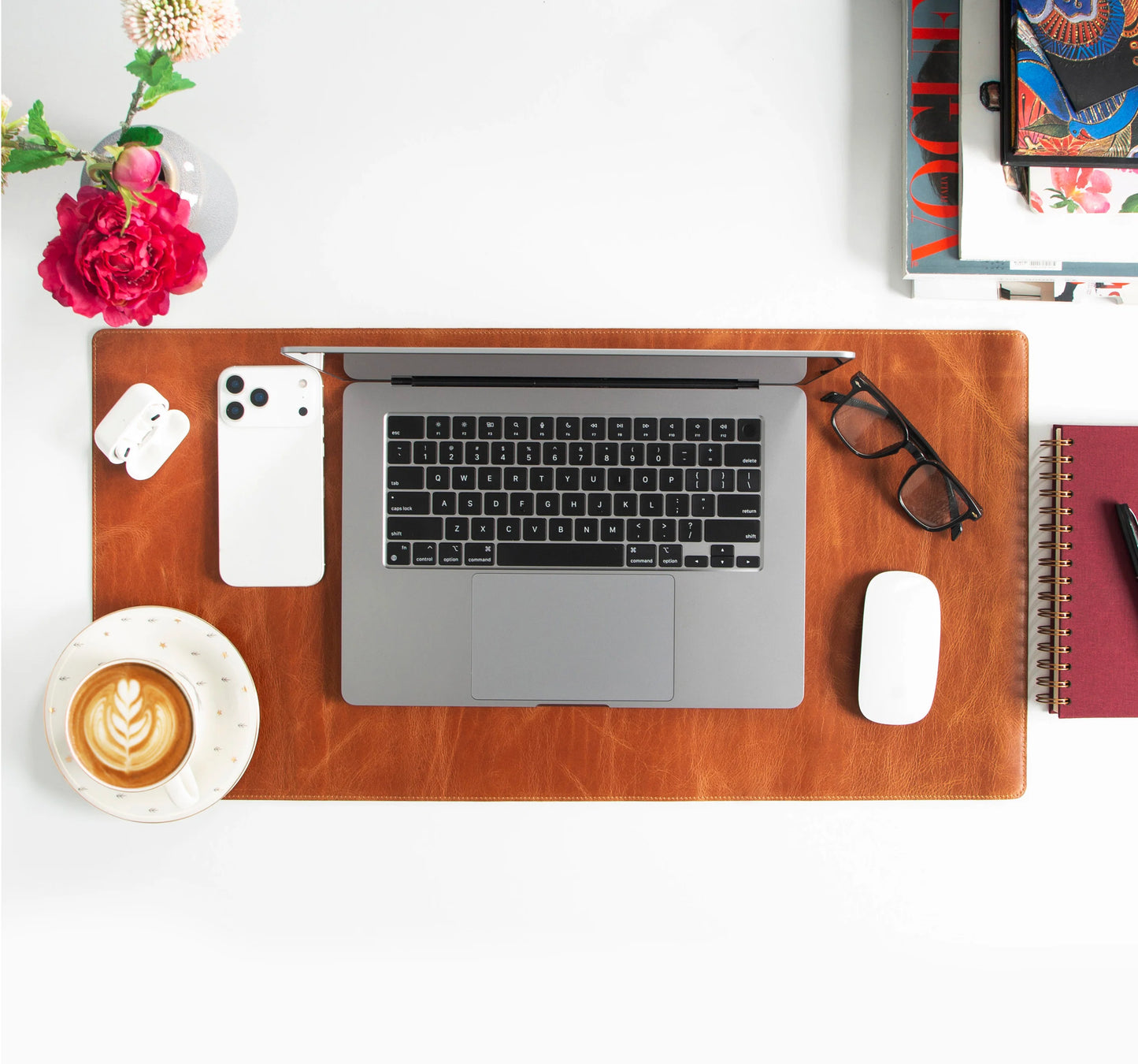 Single Layer Leather Desk Mat Small Size