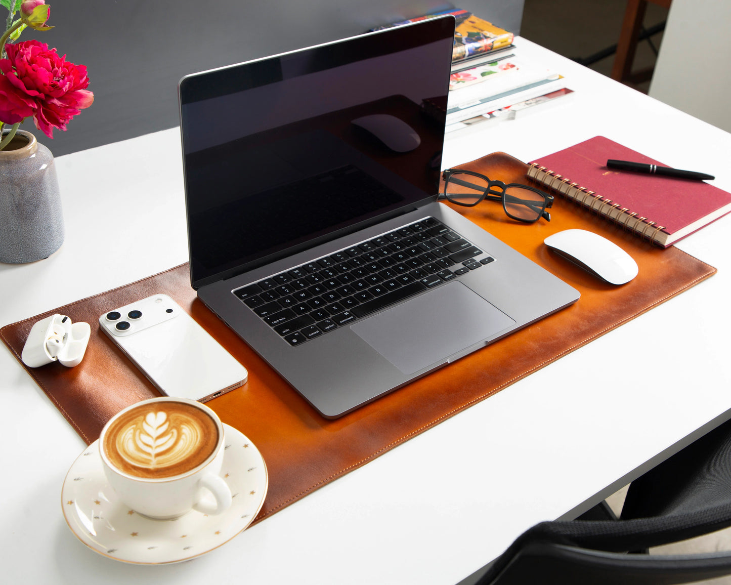 Single Layer Leather Desk Mat Small Size