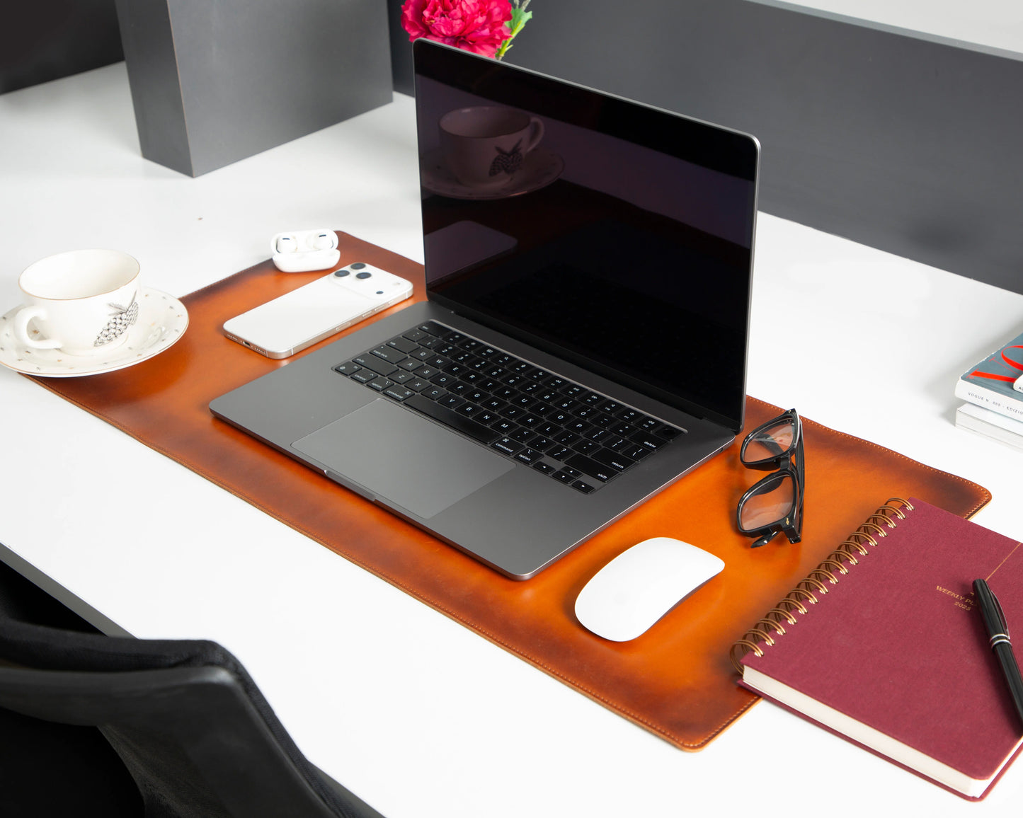 Single Layer Leather Desk Mat Small Size