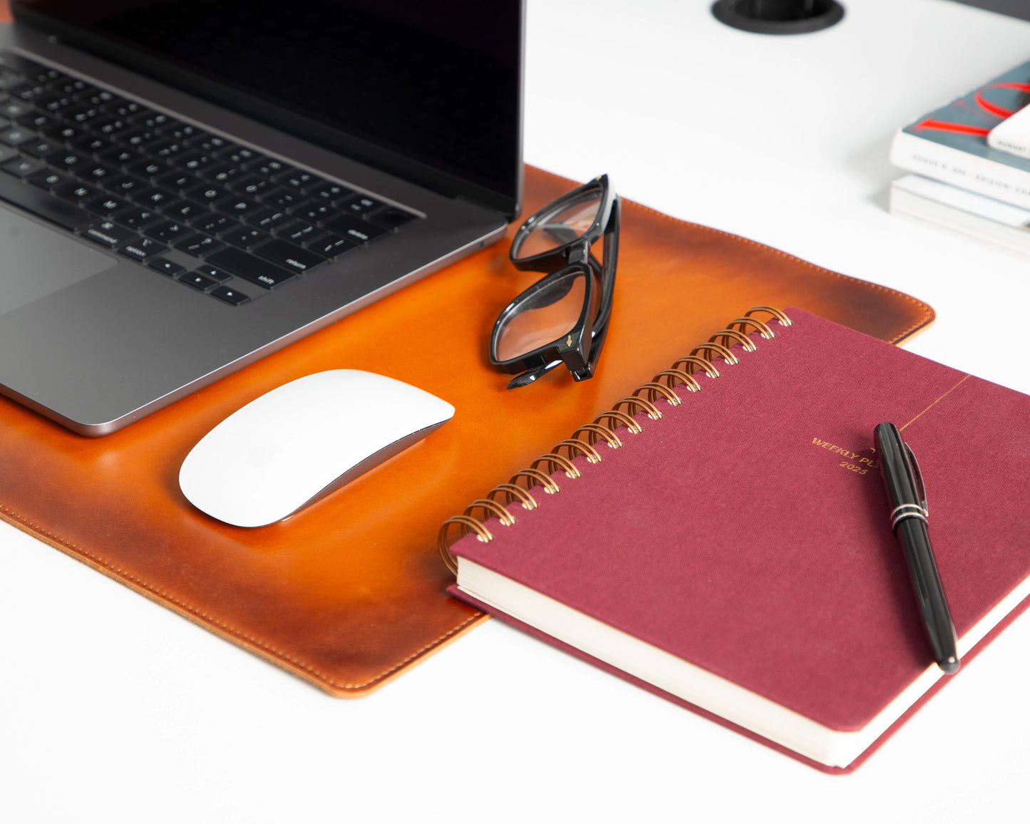 Single Layer Leather Desk Mat Small Size