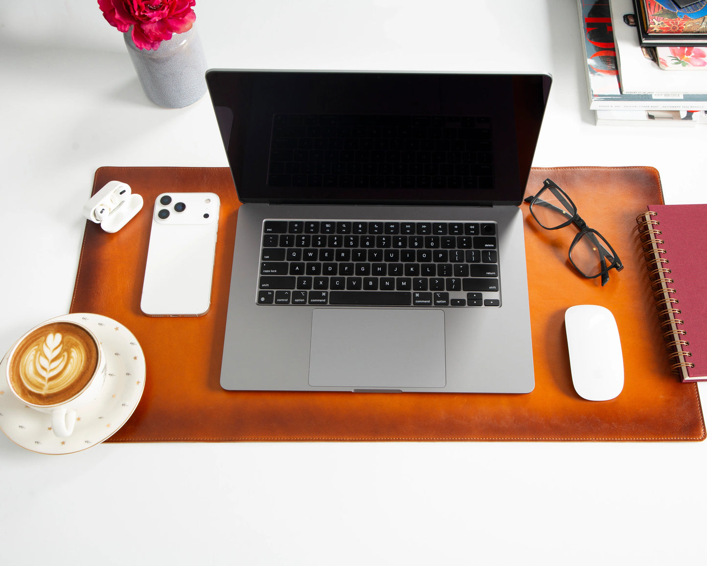 Single Layer Leather Desk Mat Small Size