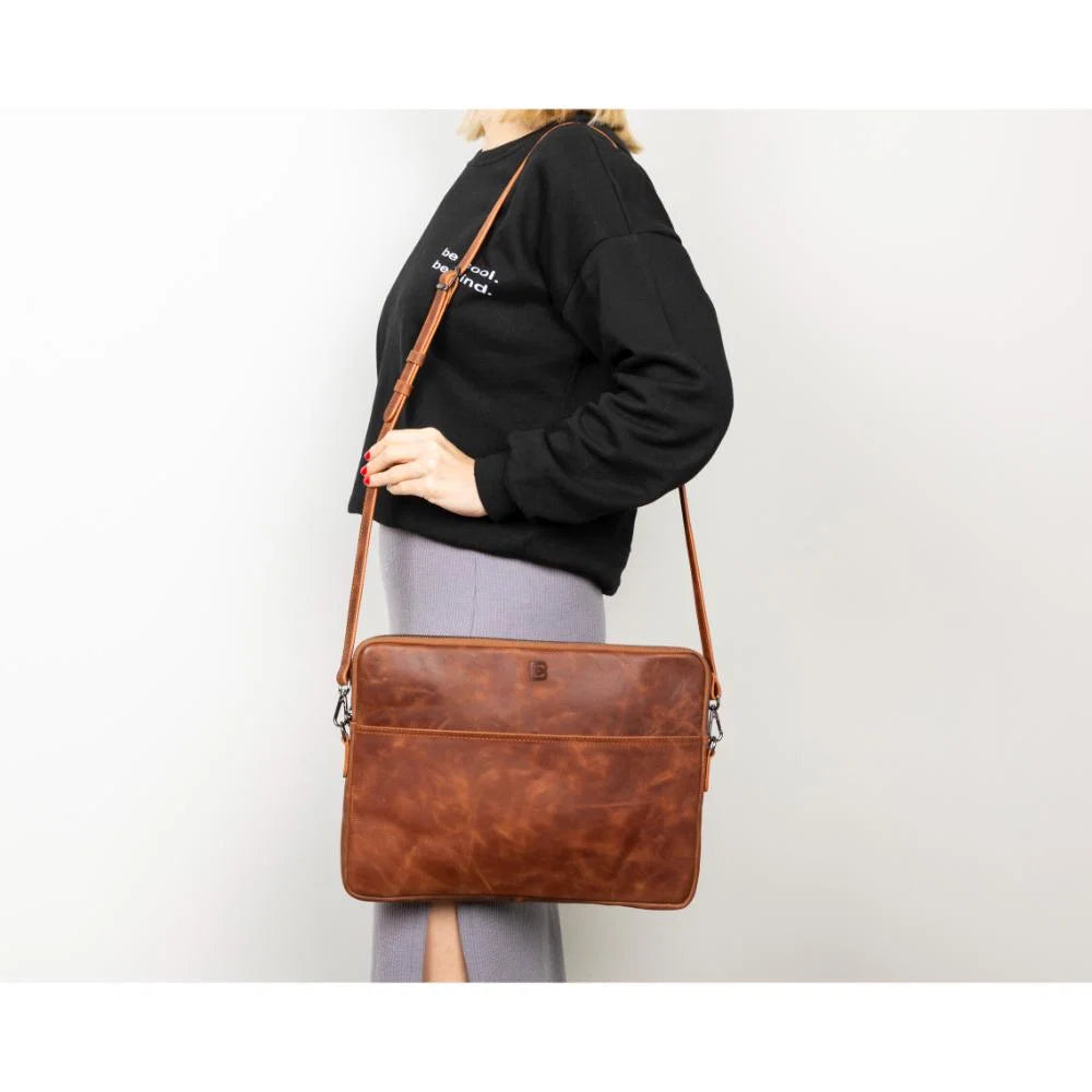 Hamilton Slim Leather Laptop / Tablet Sleeve