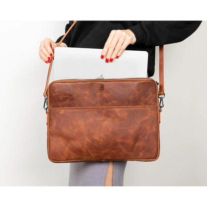 Hamilton Slim Leather Laptop Bag – 14 & 16 Inch