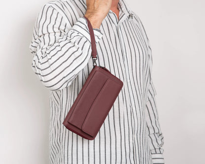 Aristo Leather Phone Wallet with Wrist Strap