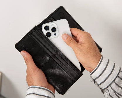Aura Leather Phone Wallet with Handle