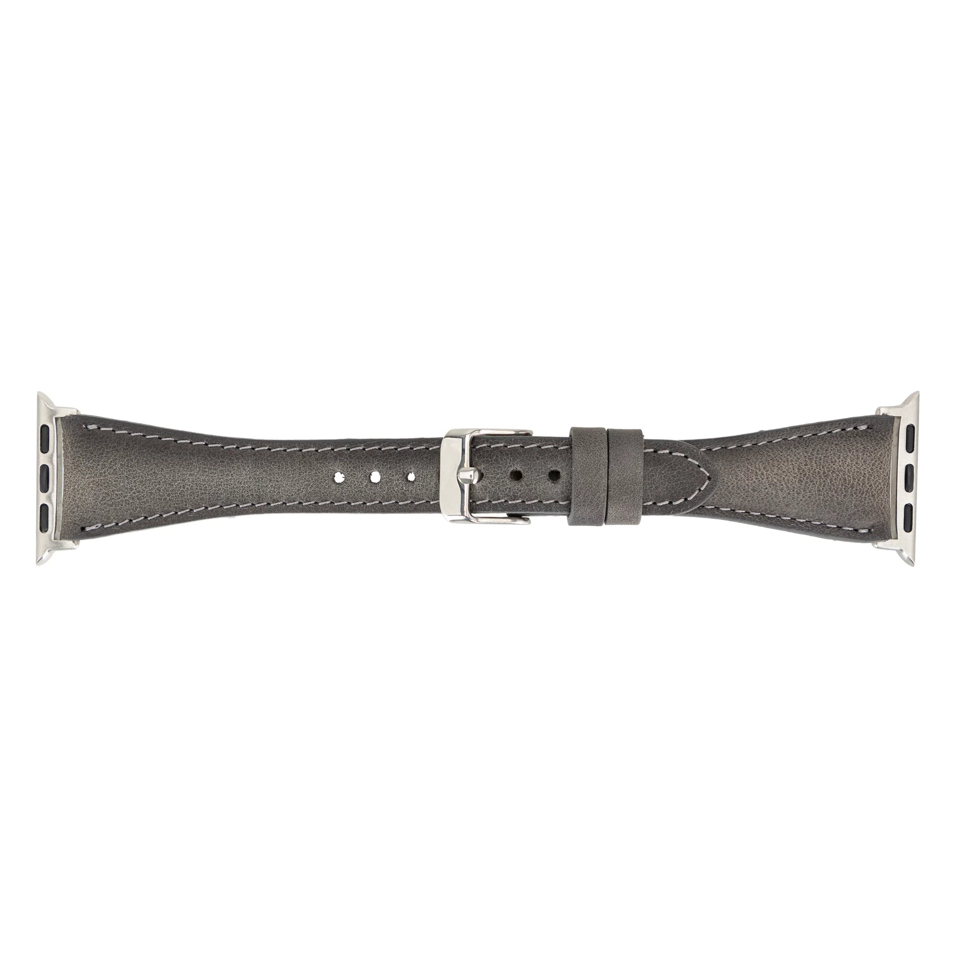 Leather Apple Watch Bands - Clasic Slim Style BRN7