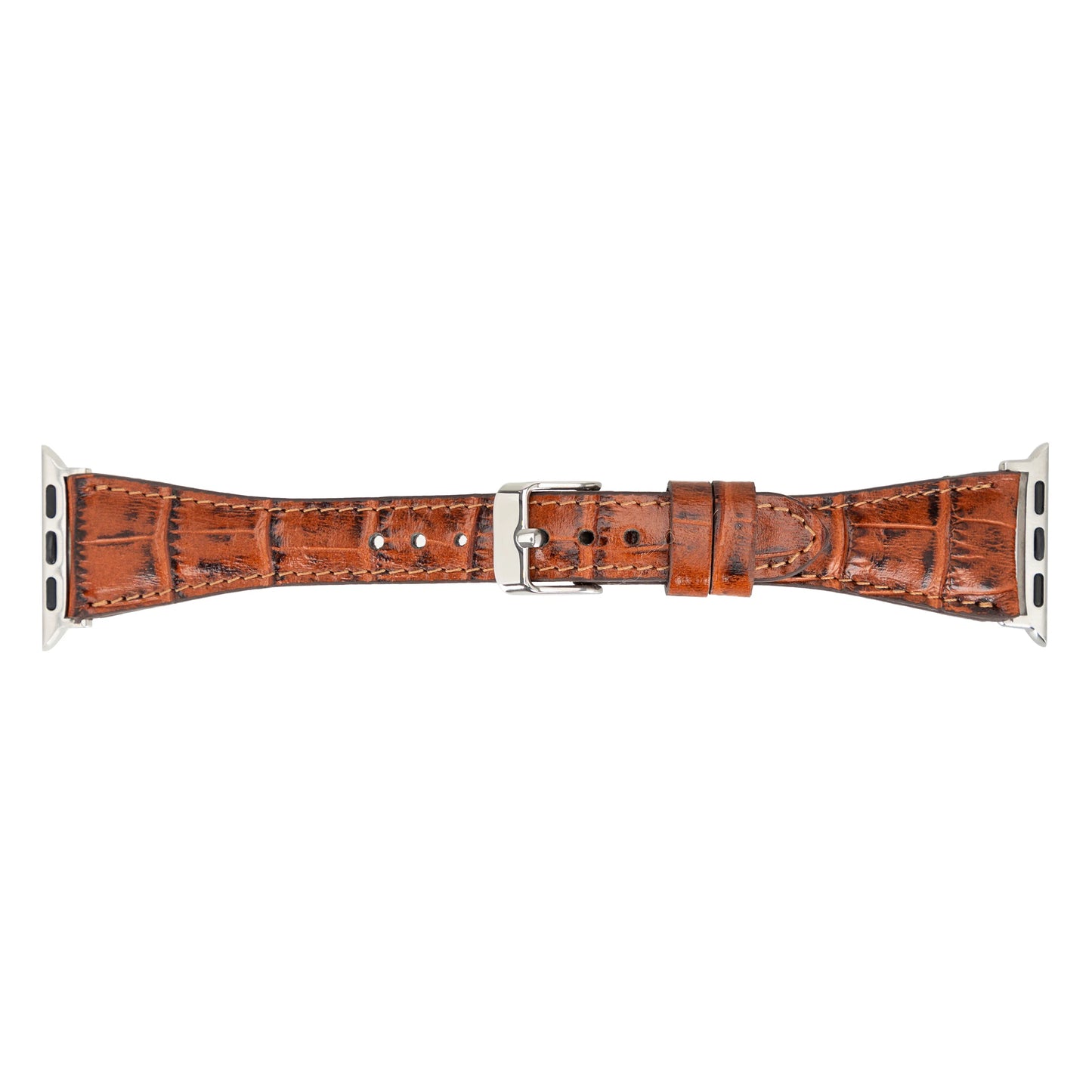 Leather Apple Watch Bands - Clasic Slim Style BRN7