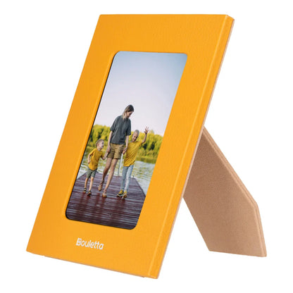 Glowix Leather Photo Frame – 15 × 10 cm Photo Area