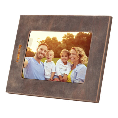 Glowix Leather Photo Frame – 15 × 10 cm Photo Area