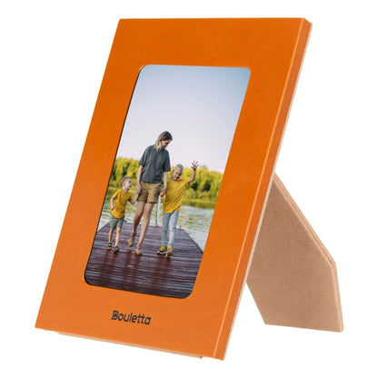Glowix Leather Photo Frame – 15 × 10 cm Photo Area