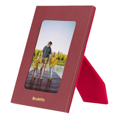 Glowix Leather Photo Frame – 15 × 10 cm Photo Area