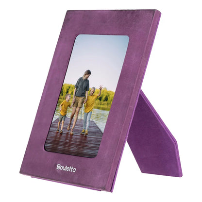 Glowix Leather Photo Frame – 15 × 10 cm Photo Area