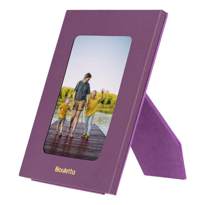 Glowix Leather Photo Frame – 15 × 10 cm Photo Area