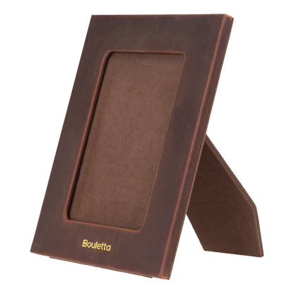 Glowix Leather Photo Frame – 15 × 10 cm Photo Area