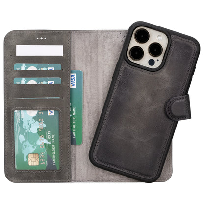 Magic iPhone 16 Pro Detachable Leather Wallet Case – Expanded Palette