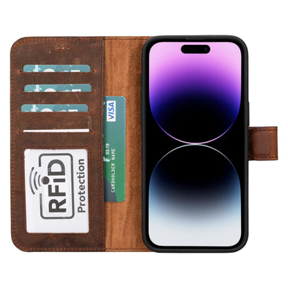 Magic iPhone 16 Pro Max Detachable Leather Wallet Case – Expanded Palette