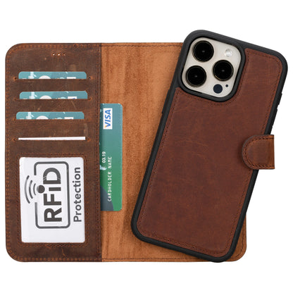 Magic iPhone 16 Pro Detachable Leather Wallet Case – Expanded Palette