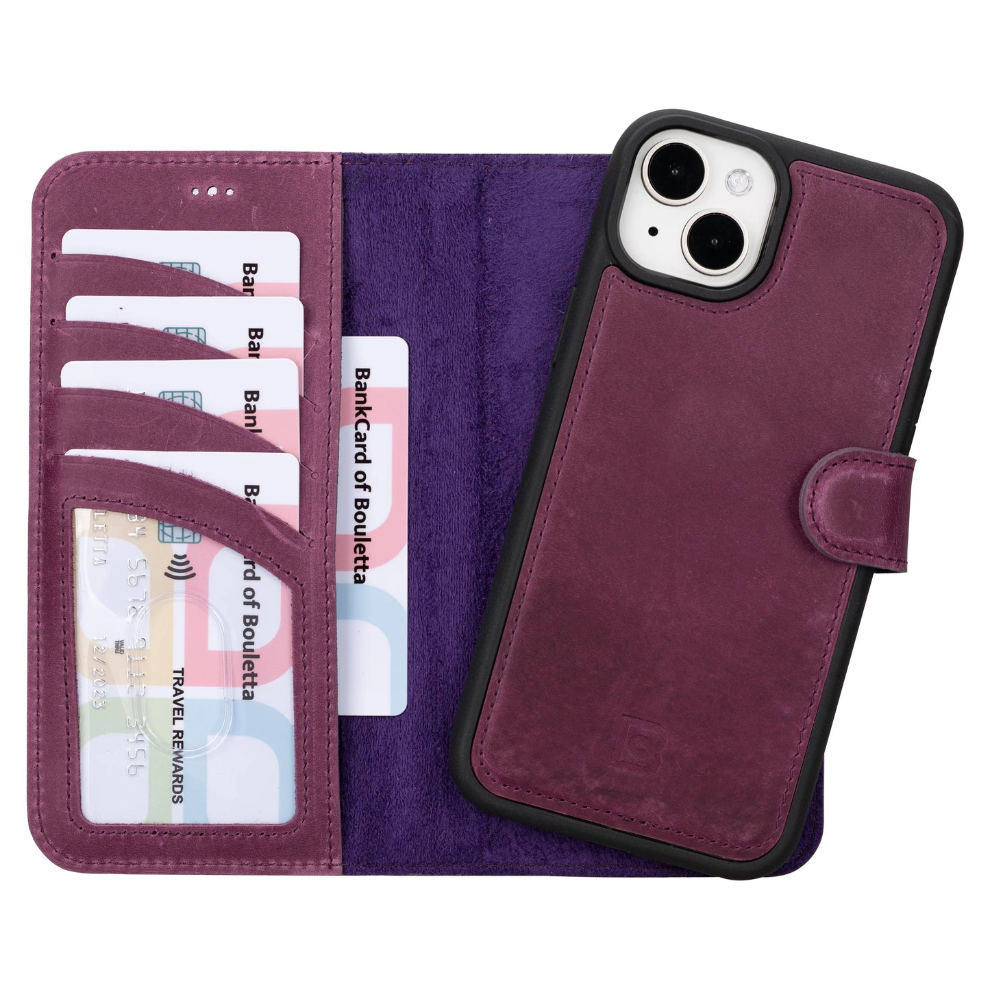 Magic iPhone 16 Leather Detachable Wallet Case