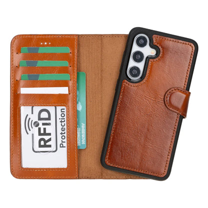 Magic Samsung Galaxy S25 Detachable Leather Wallet Case – Core Palette