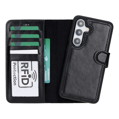 Magic Samsung Galaxy S25 Detachable Leather Wallet Case – Core Palette