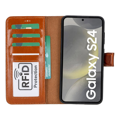 Magic Samsung Galaxy S24 Plus Detachable Leather Wallet Case – Core Palette
