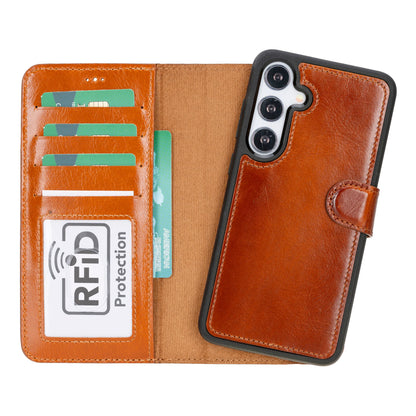 Magic Samsung Galaxy S24 Ultra Detachable Leather Wallet Case – Core Palette