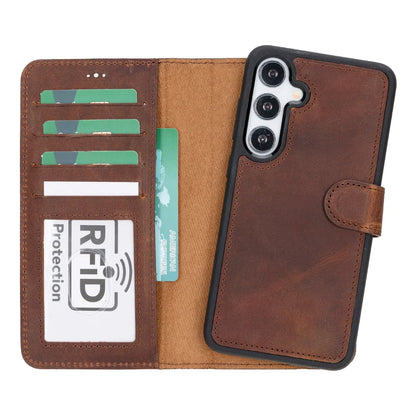 Magic Samsung Galaxy S25 Detachable Leather Wallet Case – Core Palette