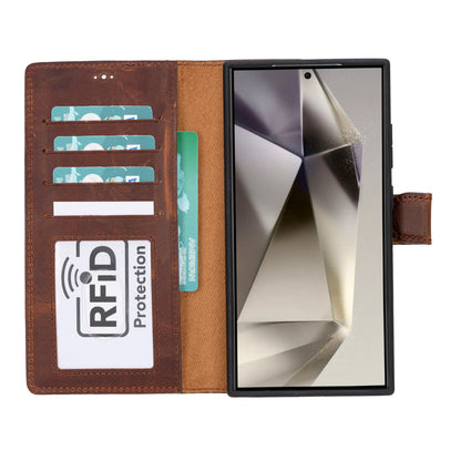 Magic Samsung Galaxy S24 Ultra Detachable Leather Wallet Case – Core Palette