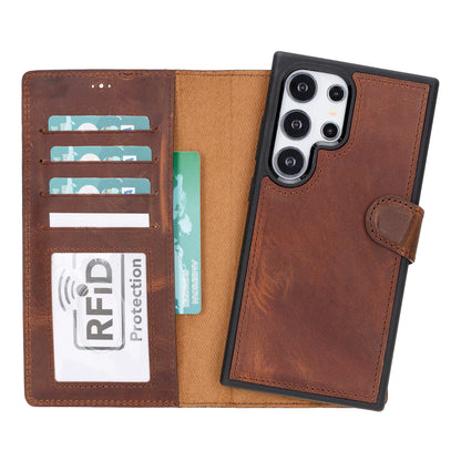 Magic Samsung Galaxy S24 Ultra Detachable Leather Wallet Case – Core Palette